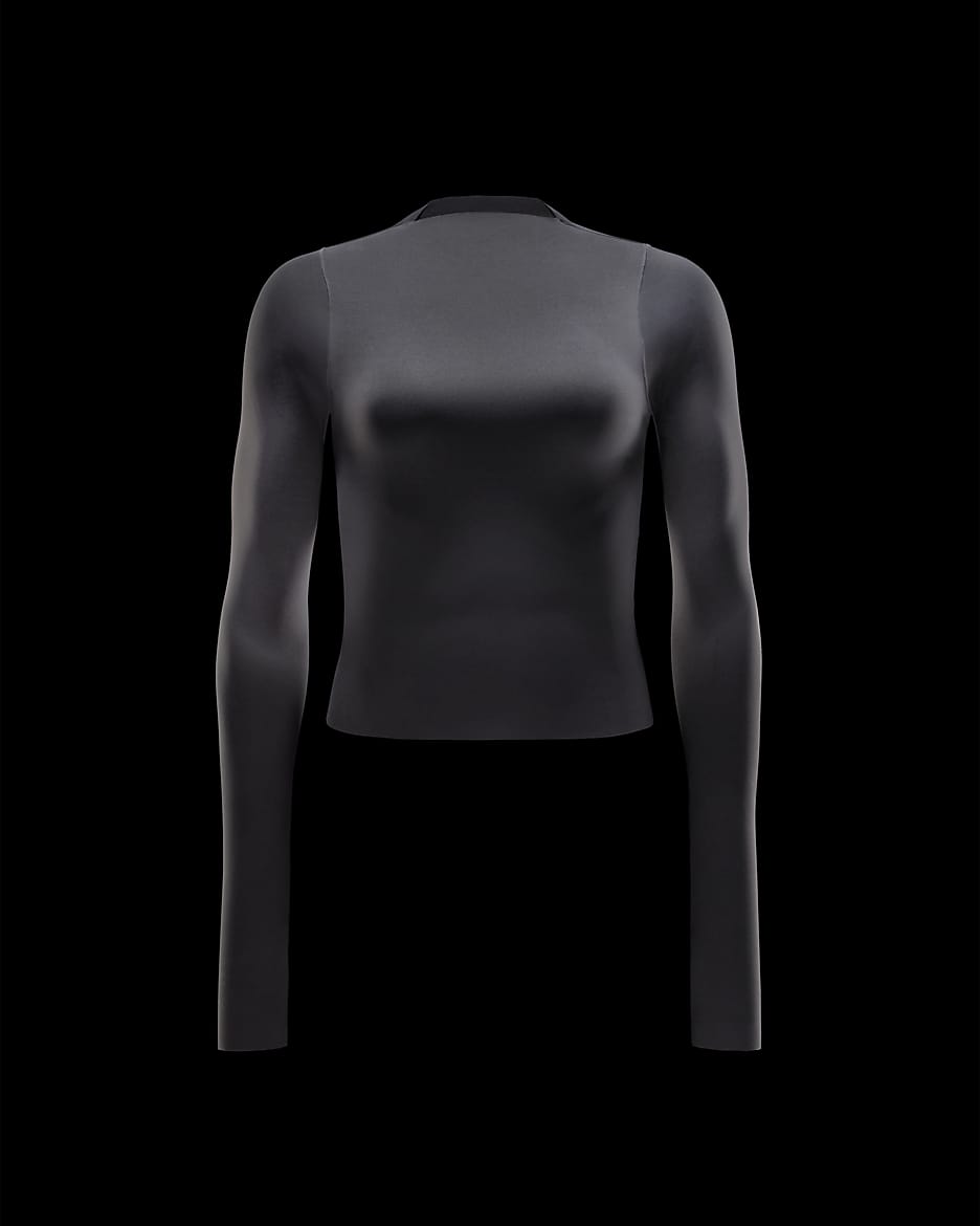 Nike black long sleeve shirt womens best sale